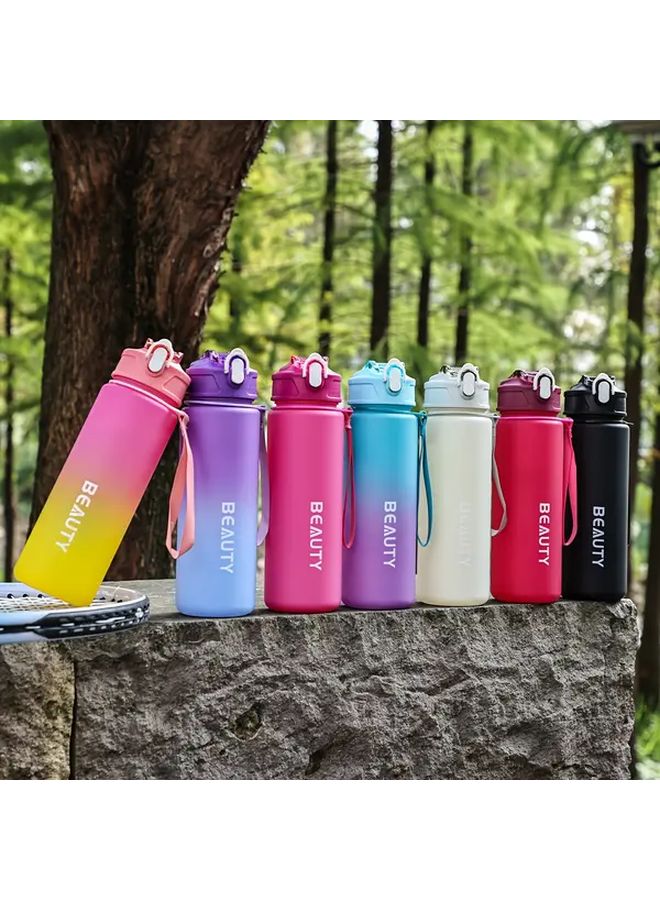 Rose Red 260ml Portable Anti Fall Plastic Water Cup for Office Outdoor Sports - Image 5